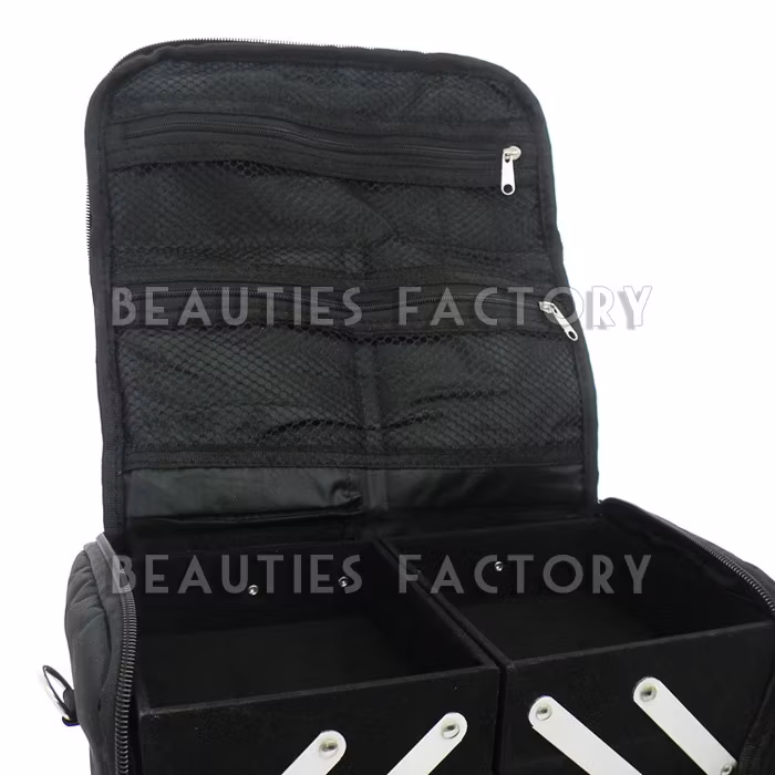 Sminkbox - 4 Compartments - Svart