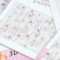 3D Pro Flower stickers - 5st