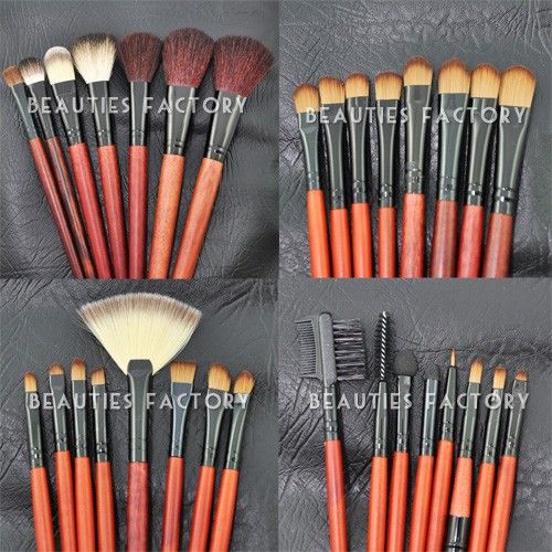 Sminkborstar  set - 31pcs - Pure Black Holder