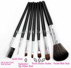 Sminkborstar set - 7st - Copper Holder