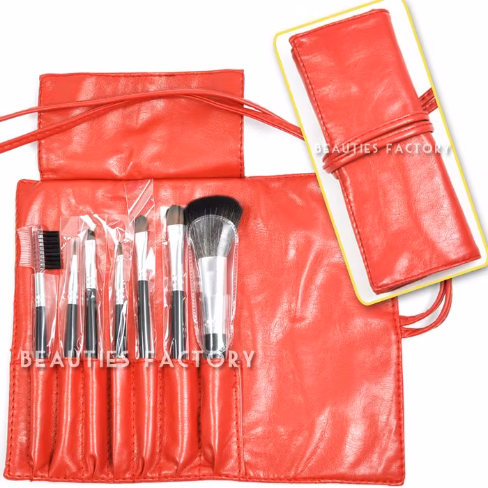 Sminkborstar set - 7st - Silver Star Holder