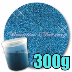 Finkornigt Glitter - 300g - Blue