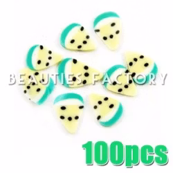 Fimo frukt figurer - Green Watermelon