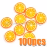 Fimo frukt figurer - Orange
