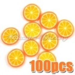 Fimo frukt figurer - Orange