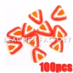 Fimo frukt figurer - Strawberry