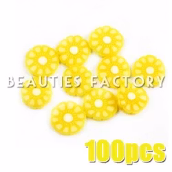 Fimo frukt figurer - Yellow flower