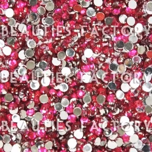 Rhinestones - Runda 2mm - 20000st/påse - Cherry