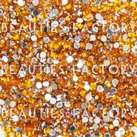 Rhinestones - Runda 2mm - 20000st/påse - Gold Yellow
