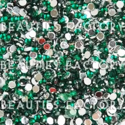 Rhinestones - Runda 2mm - 20000st/påse - Green