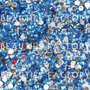 Rhinestones - Runda 2mm - 20000st/påse - Light Blue