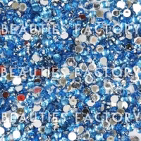 Rhinestones - Runda 2mm - 20000st/påse - Light Blue