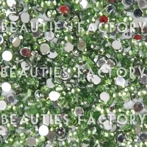 Rhinestones - Runda 2mm - 20000st/påse - Light Green