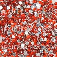 Rhinestones - Runda 2mm - 20000st/påse - Red