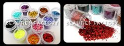 Små Hexagon Glitter set - 12st