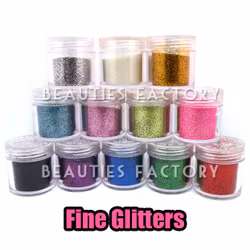 Finkornigt Glitter set - 12st