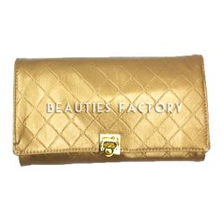 Sminkborstar Set - 18st - Elegant - Quilted Elegant Brown Holder