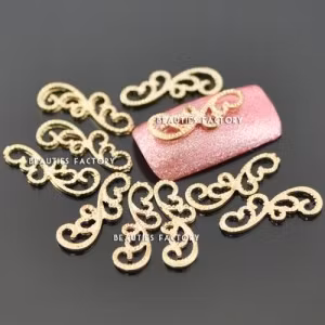 3D DIY Alloy dekorationer - 10st - 20mmx8mm "Chinese Tattoo"