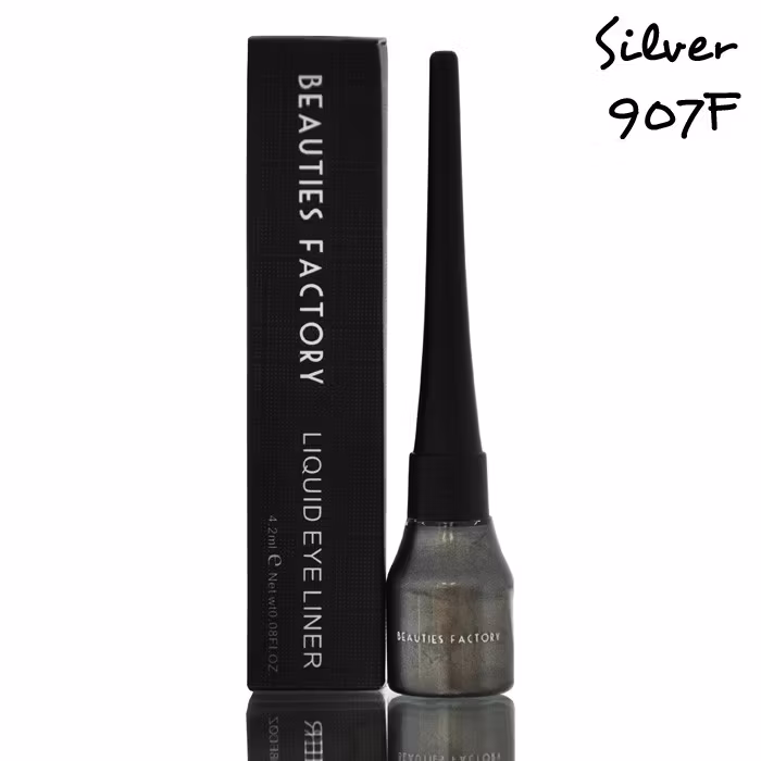 Beauties Factory Flytande Eyeliner - Silver