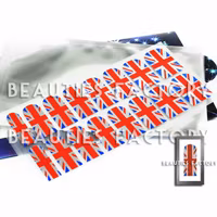 Självhäftande nagelfolie i ark - UK Flag Chrome