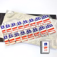 Självhäftande nagelfolie i ark - US Flag II Chrome