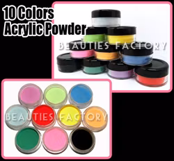 Färgad Akryl puder set N2