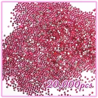 PRO Rhinestones Runda 2mm - 20000st/påse - Cherry