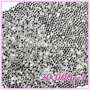 PRO Rhinestones Runda 2mm - 20000st/påse - Crystal