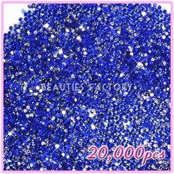 PRO Rhinestones Runda 2mm - 20000st/påse - Deep Blue