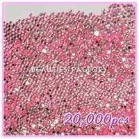 PRO Rhinestones Runda 2mm - 20000st/påse - Pink