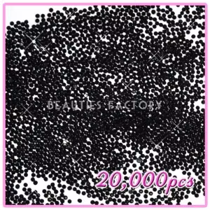 PRO Rhinestones Runda 2mm - 20000st/påse - Black