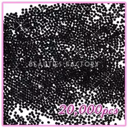 PRO Rhinestones Runda 2mm - 20000st/påse - Black