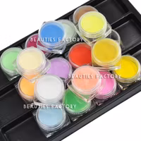 Färgad Akryl puder set