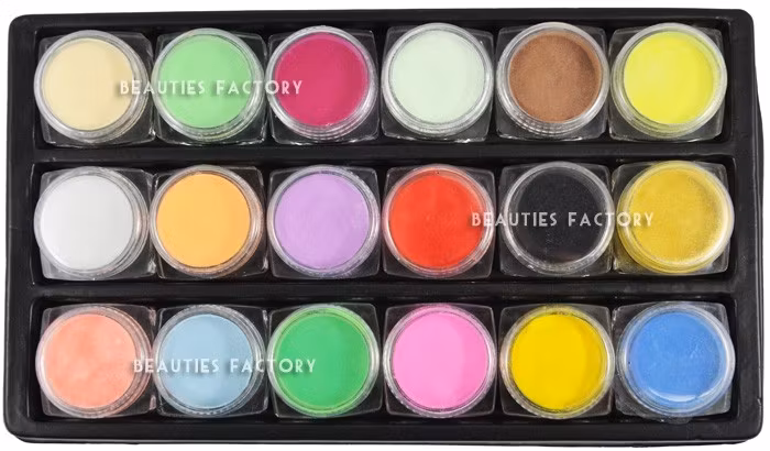 Färgad Akryl puder set