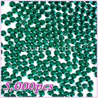 Pro Rhinestones Runda 5mm - 5000st/påse - Green