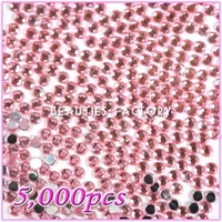 Pro Rhinestones Runda 5mm - 5000st/påse - Pink