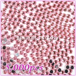 Pro Rhinestones Runda 5mm - 5000st/påse - Pink