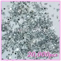 Rhinestones Hjärtan 2mm - 20000st/påse - Crystal