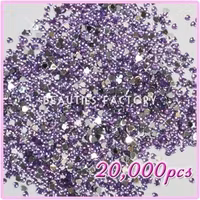 Rhinestones Hjärtan 2mm - 20000st/påse - Light Purple