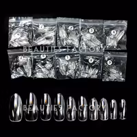 500st Lösnaglar - Transparenta