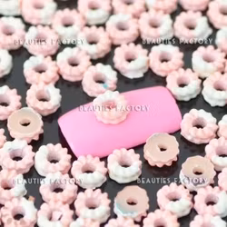 "Passionate Donut" Nageldekorationer - 100st