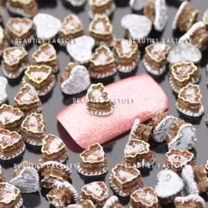 "Heart Cake" Nageldekorationer - 100st
