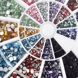 Rhinestones Runda i hjul 1,5mm - 1200st