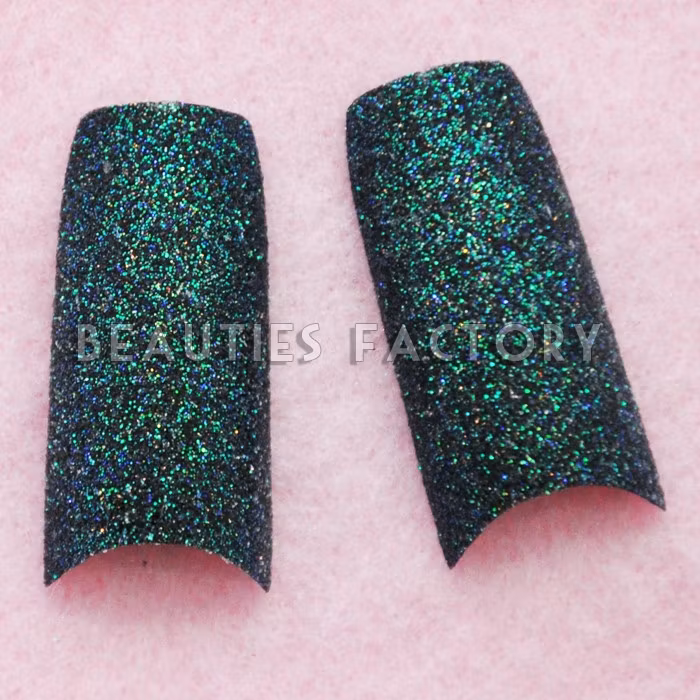 Glitter Franska Tippar - Black