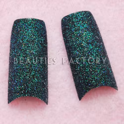 Glitter Franska Tippar - Black