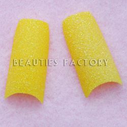 Glitter Franska Tippar - Yellow