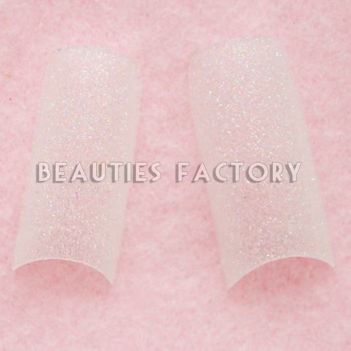 Glitter Franska Tippar - White