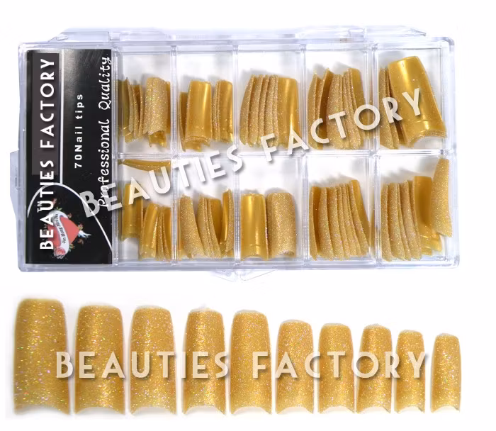Glitter Franska Tippar - Gold