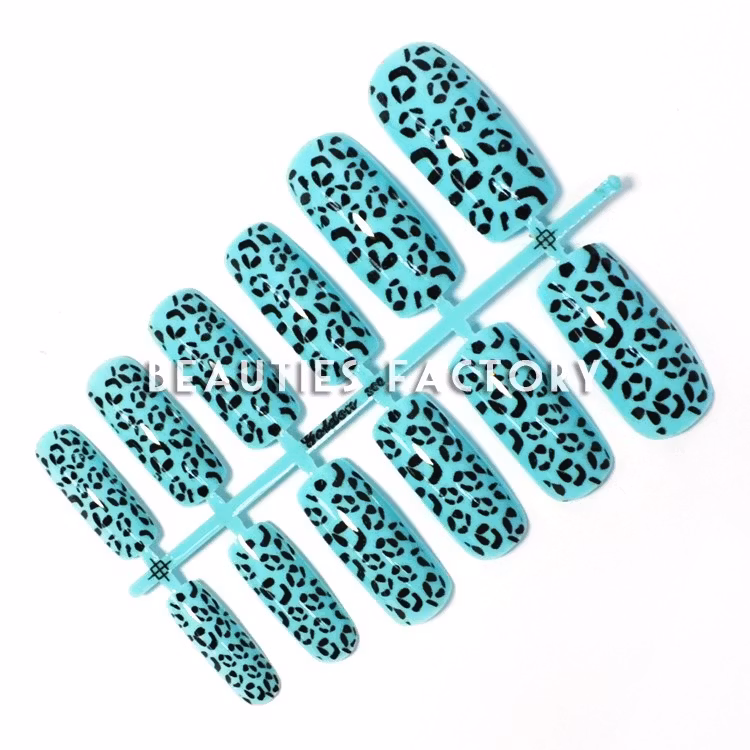 12st Design Lösnaglar - Blue Leopard