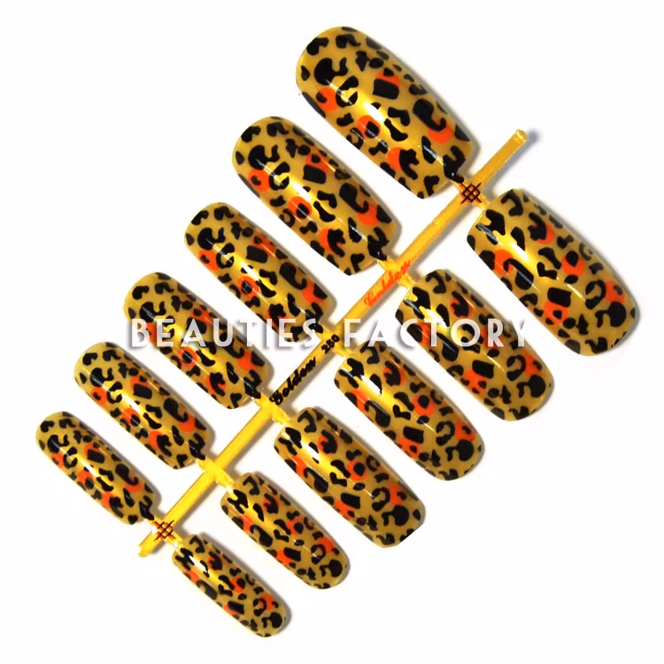 12st Design Lösnaglar - Black&Gold Leopard